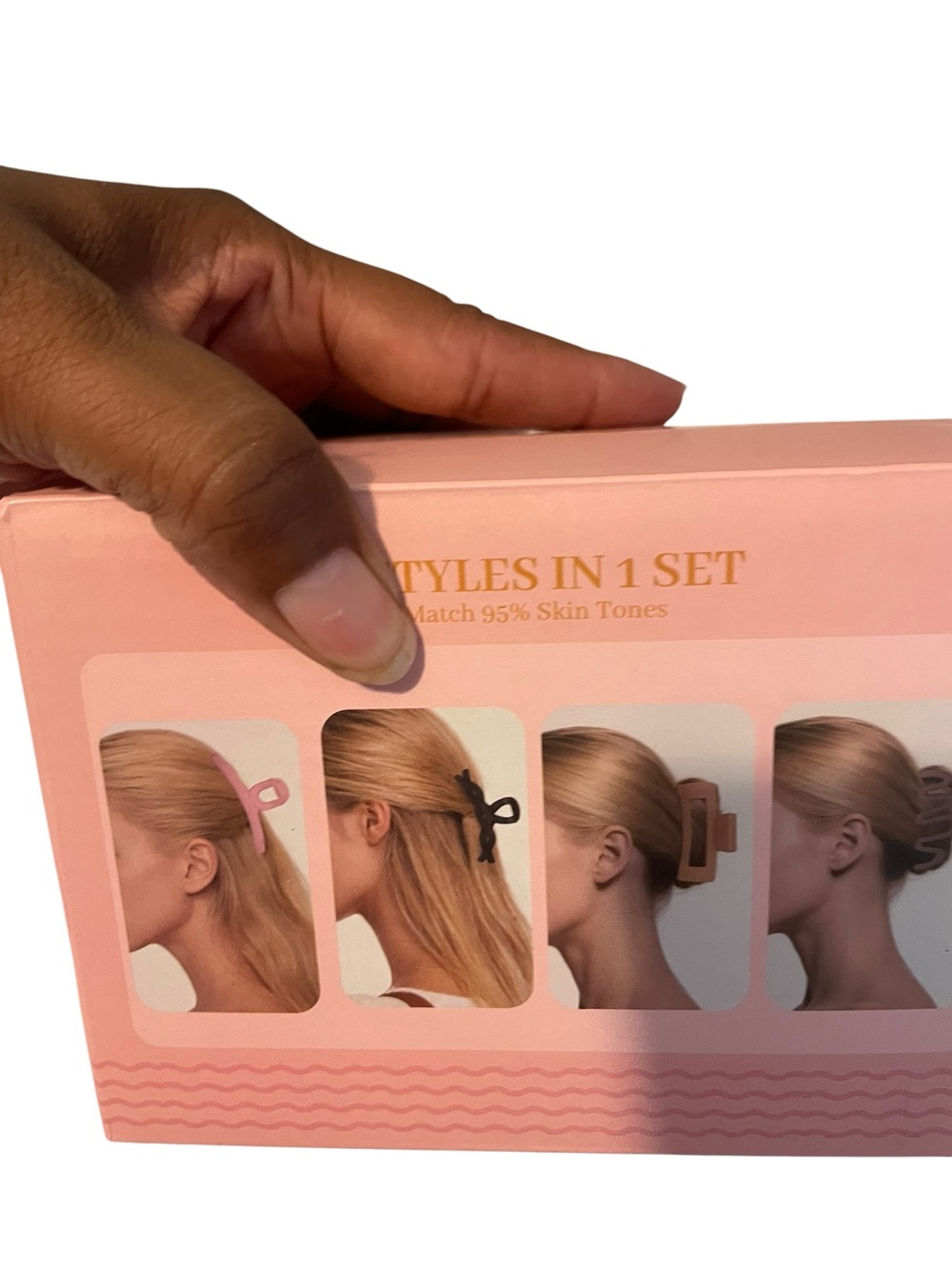Hair Clip Set - Pink Box